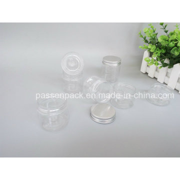 Transparent Cosmetic Cream Jar with Aluminum Lid (PPC-PPJ-33)